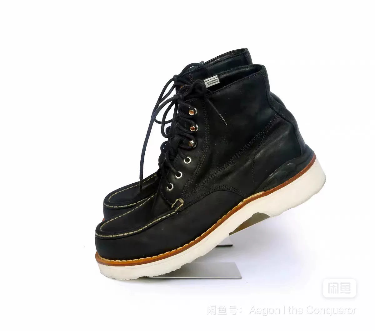 Visvim Virgil Moc Toe-Folk Redwing Gray Boots