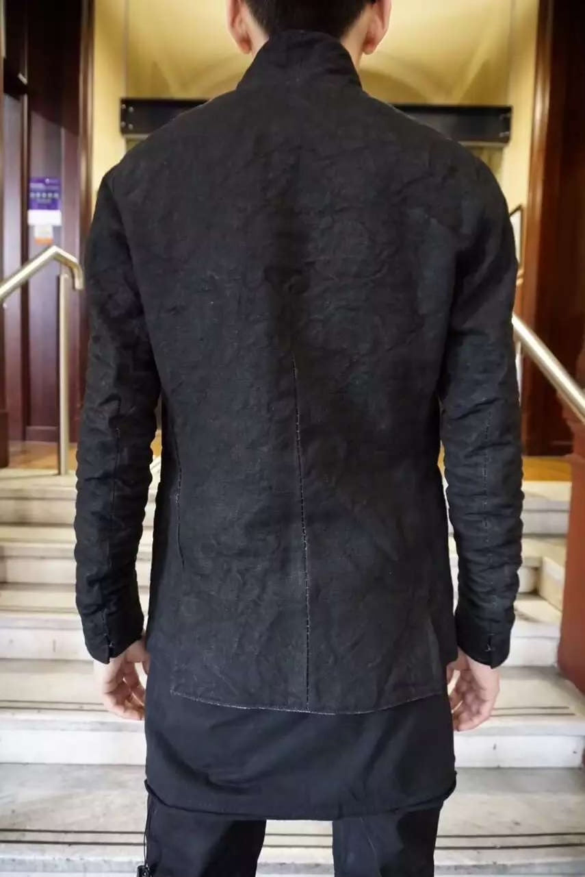 Layer-0 Sail H Alessio Black Canvas Blazer