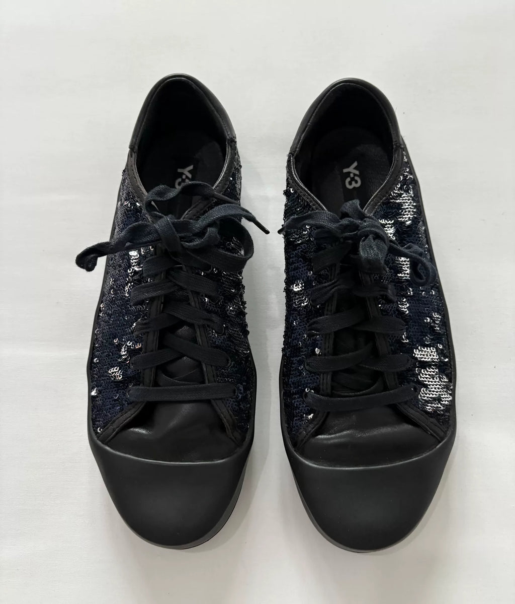 Yohji Yamamoto Sequin Leather Sneakers