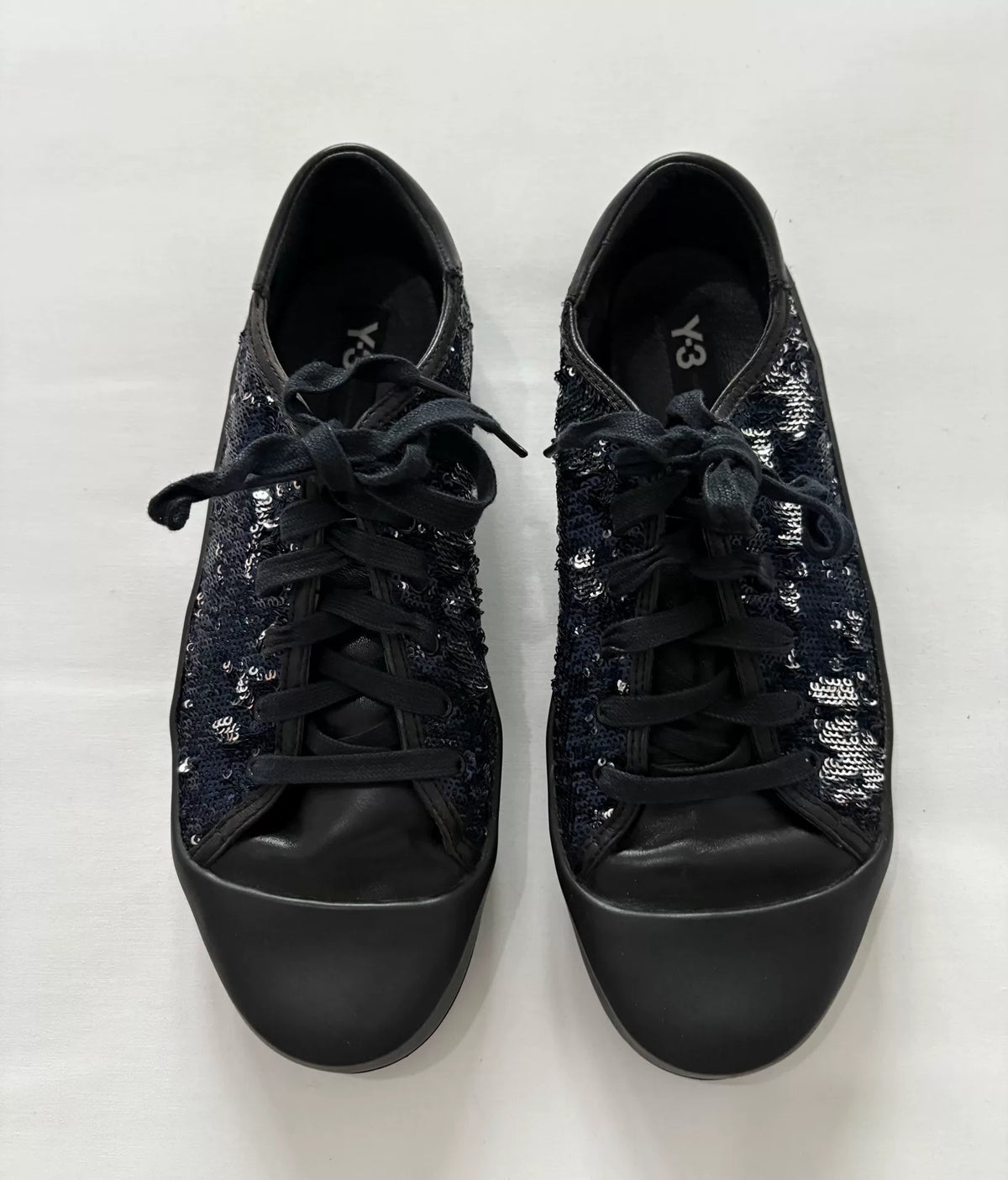 Yohji Yamamoto Sequin Leather Sneakers