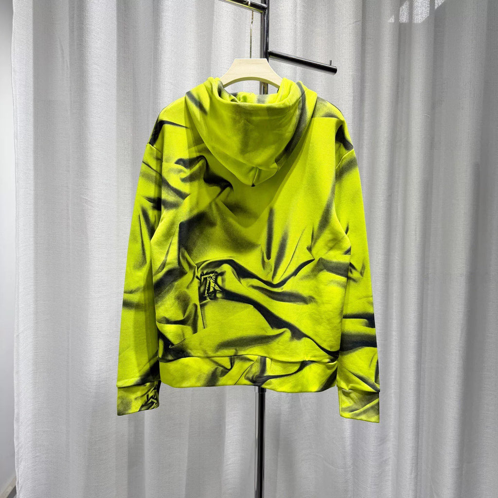 Louis Vuitton Hooded Cotton Green Hoodie