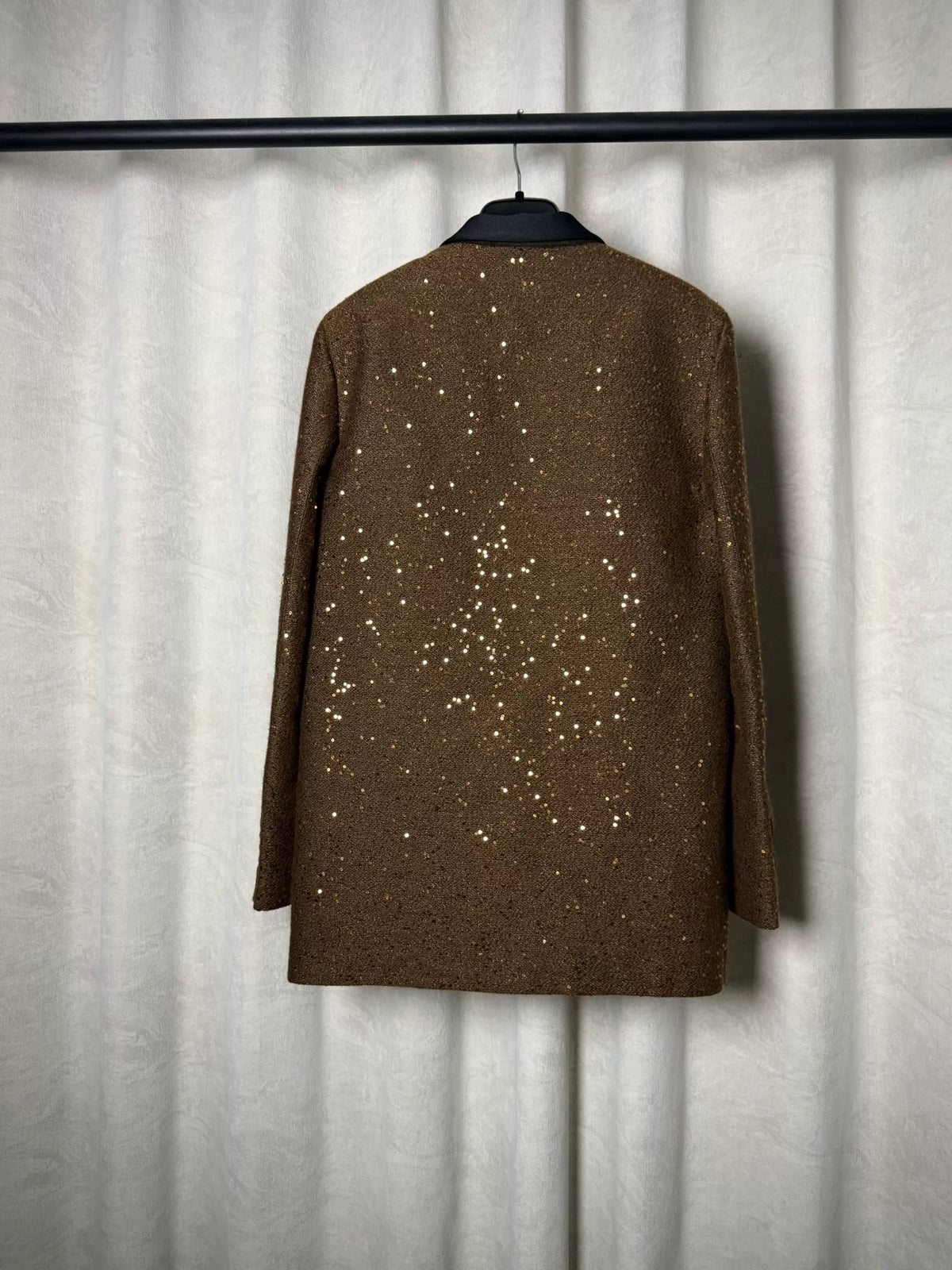 Saint Laurent Paris 14SS Hedi Slimane Gold Braided Shawl-Collar  Jacket by Hedi Slimane