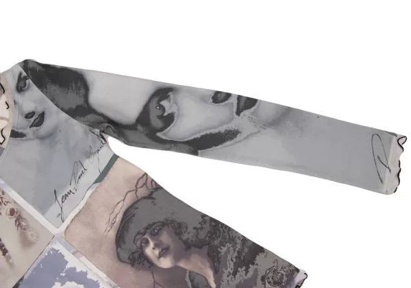 Jean Paul Gaultier Vintage Grey Portrait Top