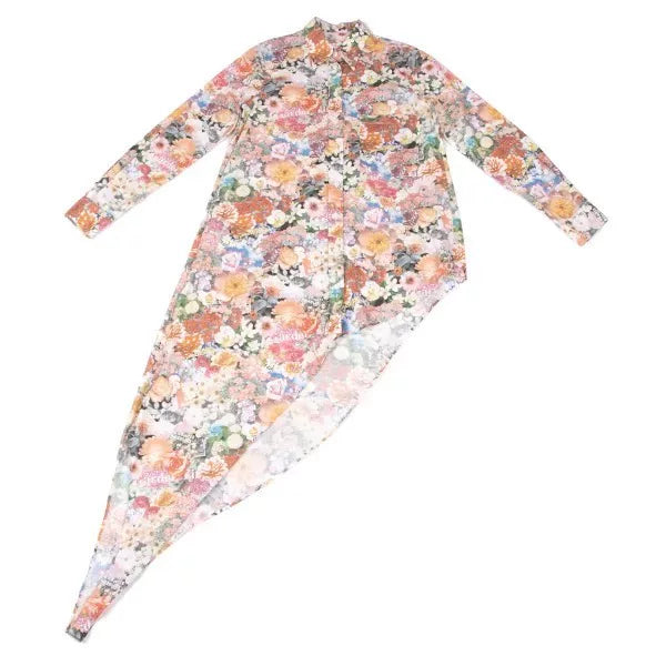 Maison Margiela Vintage Orange Floral Irregular Shirt