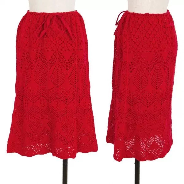 Jean Paul Gaultier Vintage Red Knit Skirt