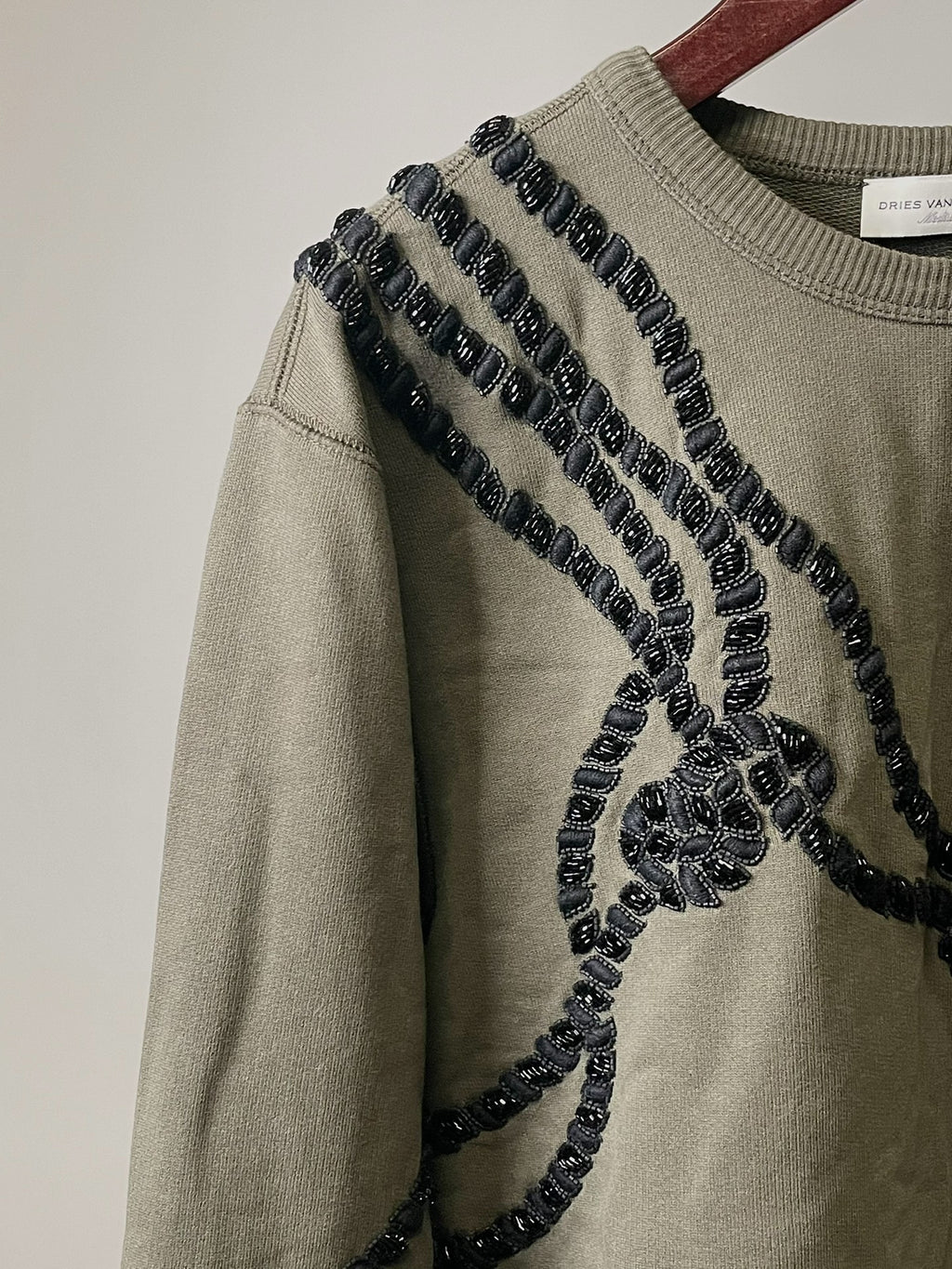 Dries Van Noten | Indian Beaded Embroidery Rope Knot Sweater