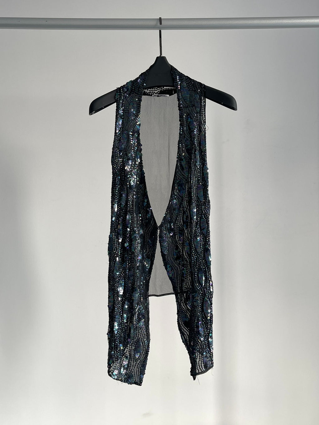 Ann Demeulemeester Scale Shimmer Silk Vest