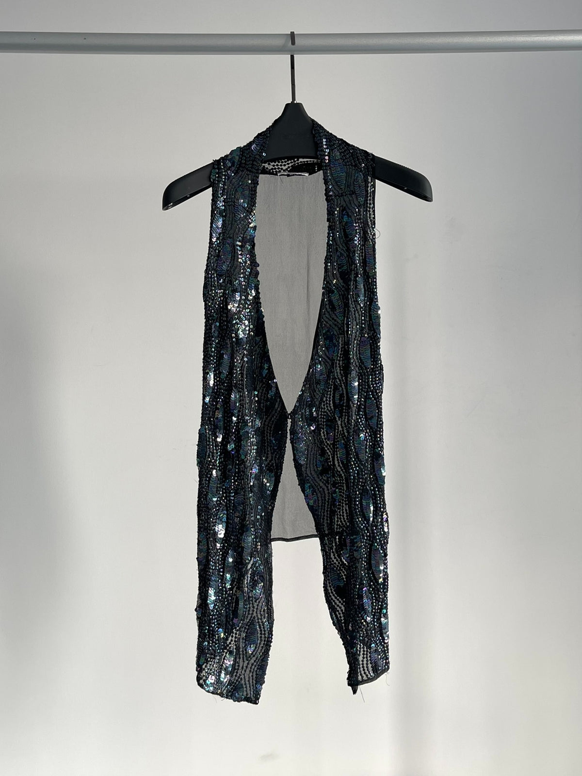 Ann Demeulemeester Scale Shimmer Silk Vest