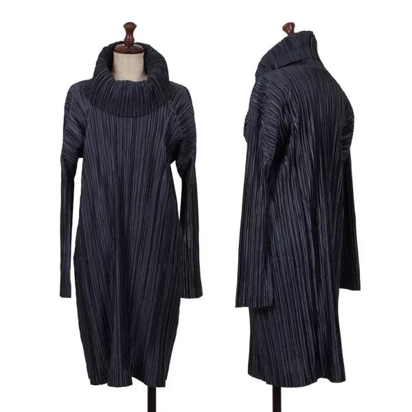 Issey Miyake Vintage Navy Pleated Dress