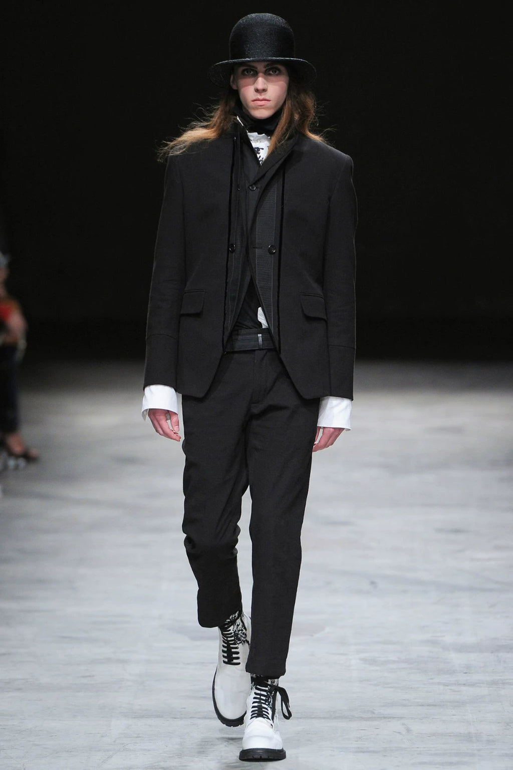 Ann Demeulemeester 14SS runway floral boots