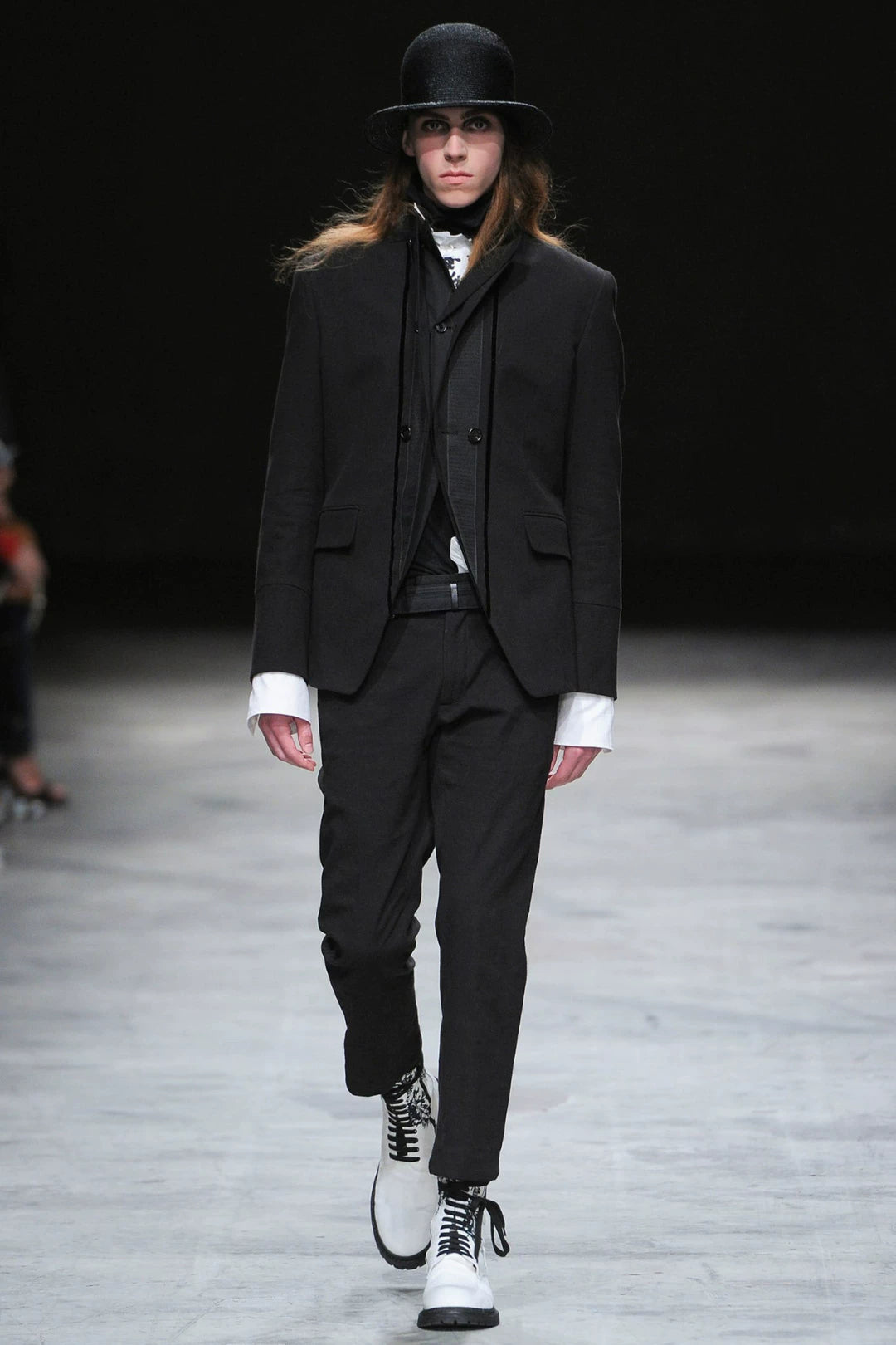 Ann Demeulemeester 14SS runway floral boots