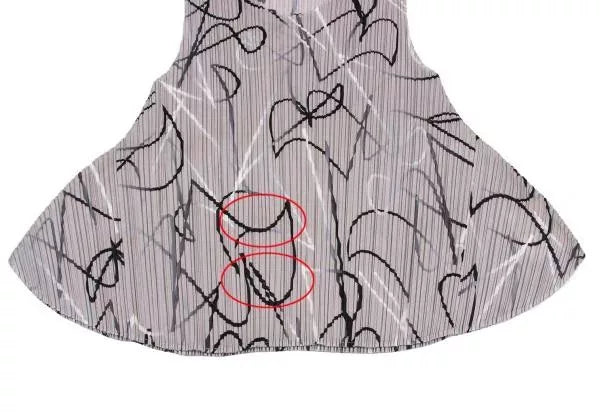 Issey Miyake Vintage Grey Patterned Pleated Top