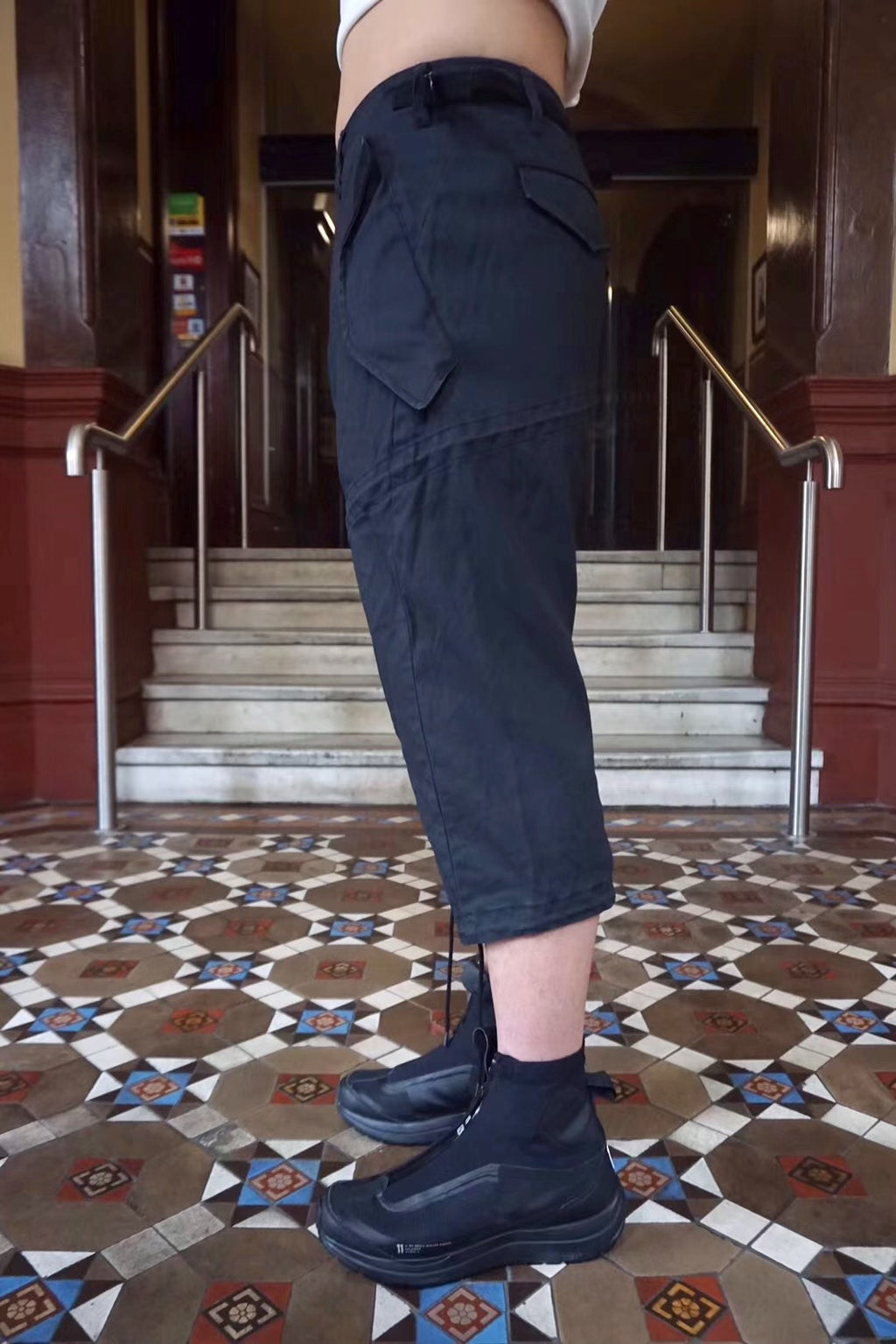 Julius SS19 BEELEBUB Work Utility Coated Cotton Pants