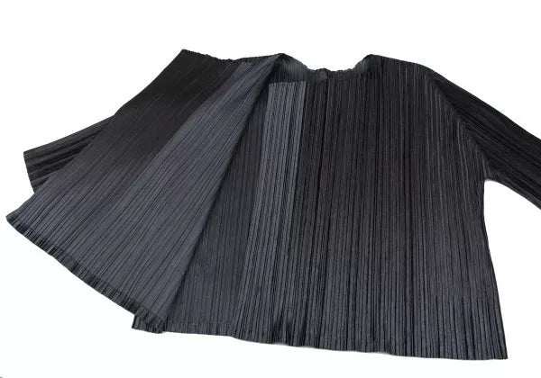 Issey Miyake Vintage Dark Pleated Cardigan