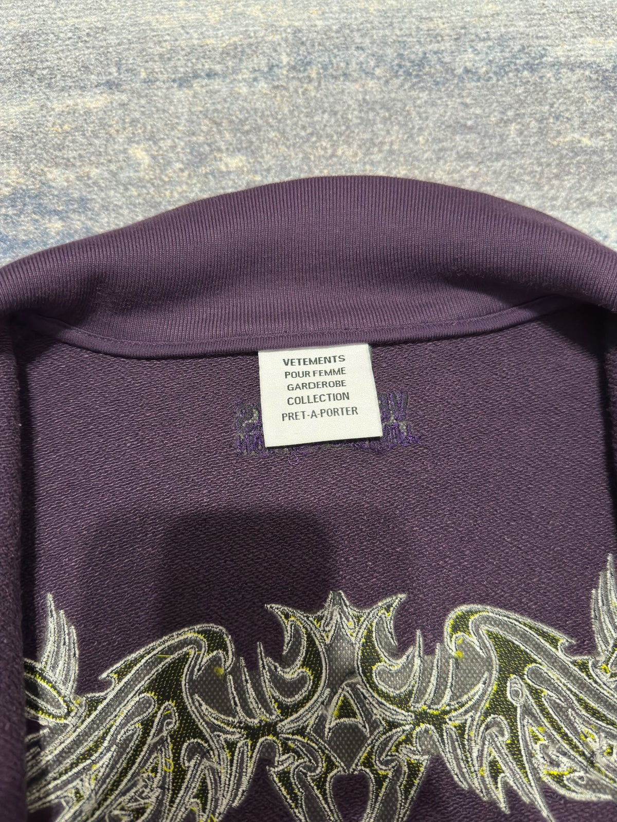 Vetements Beverly Hills Purple Short Jacket