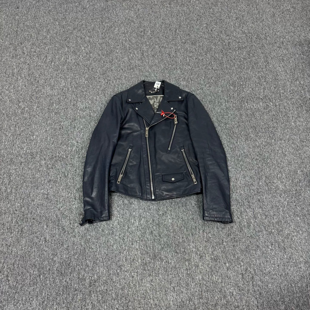 Louis Vuitton black cowhide biker jacket