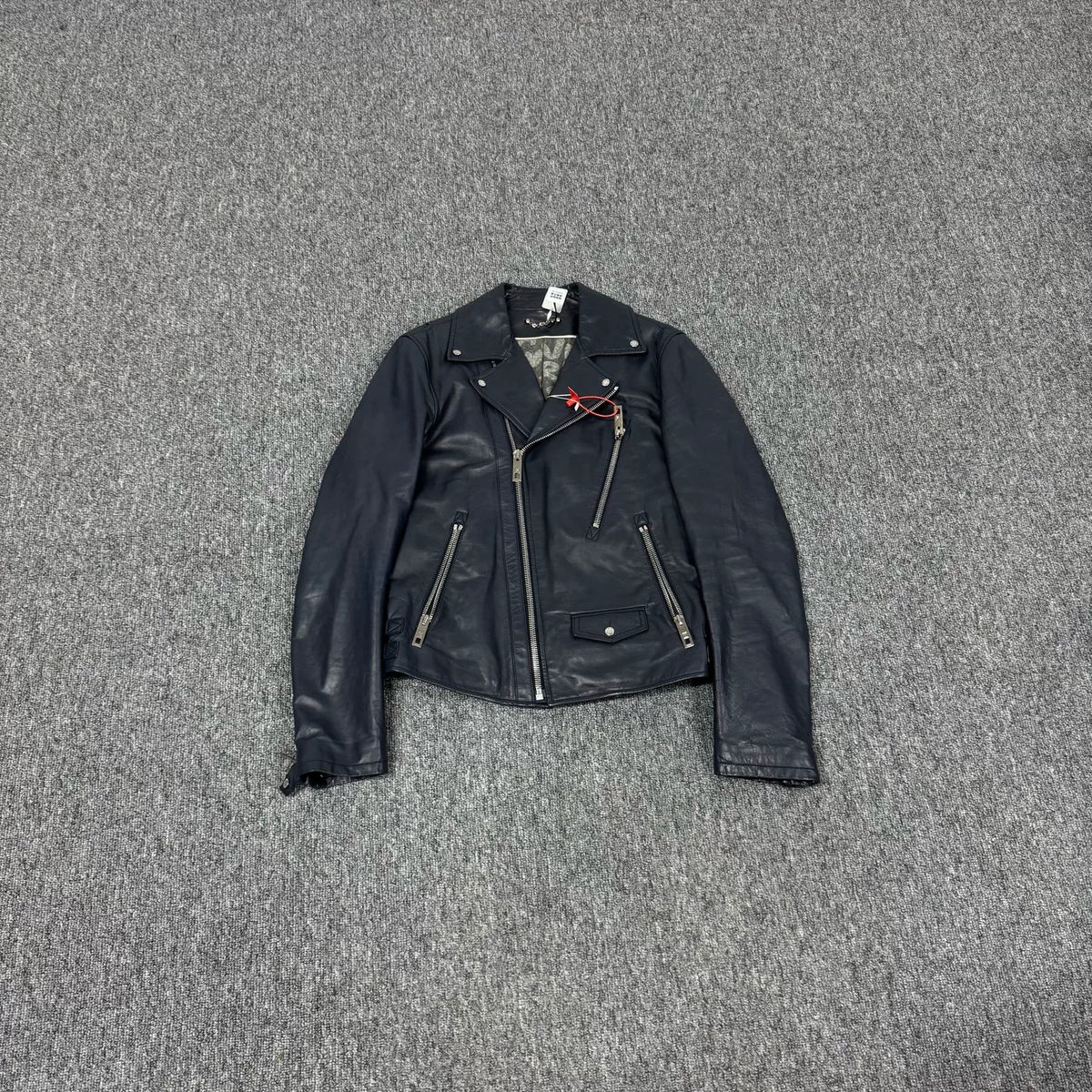 Louis Vuitton black cowhide biker jacket