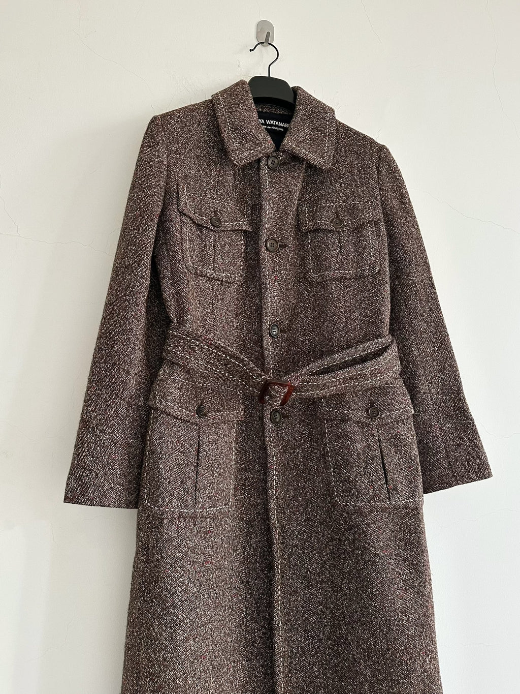 Junya Watanabe 2000 mixed-color wool coat