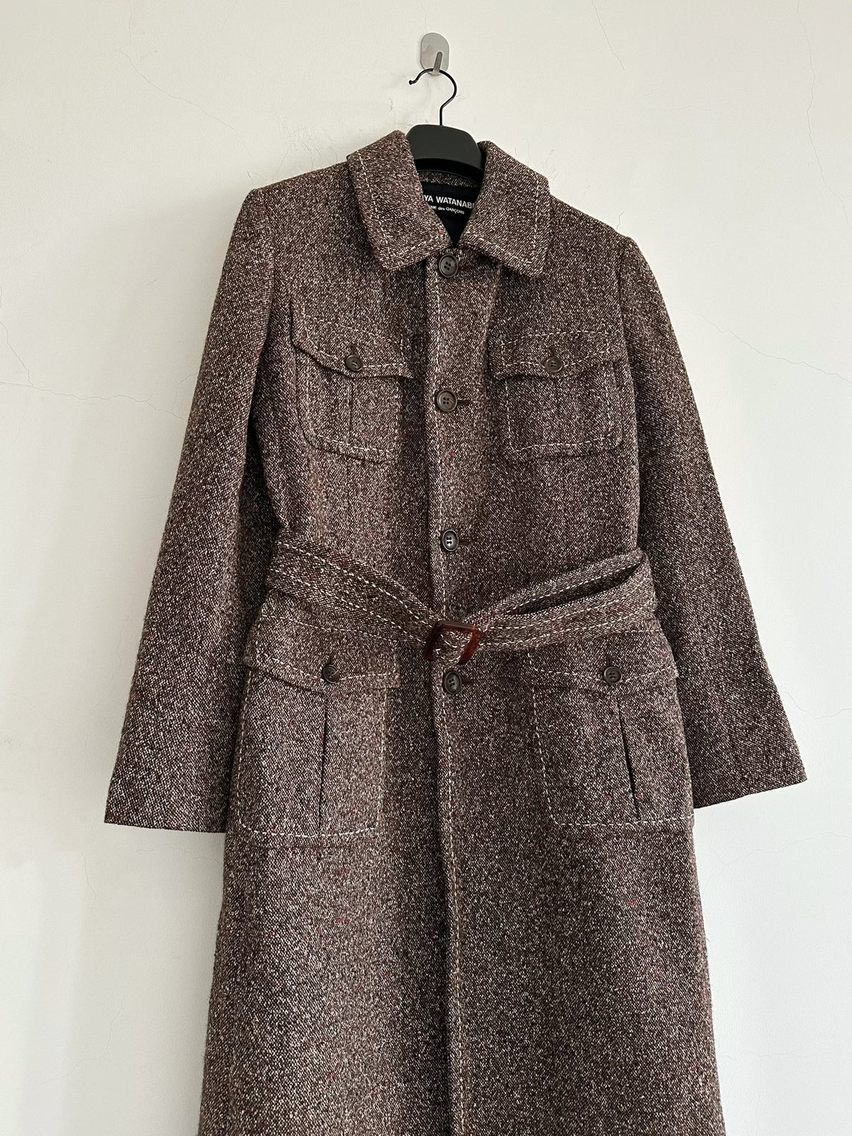 Junya Watanabe 2000 mixed-color wool coat