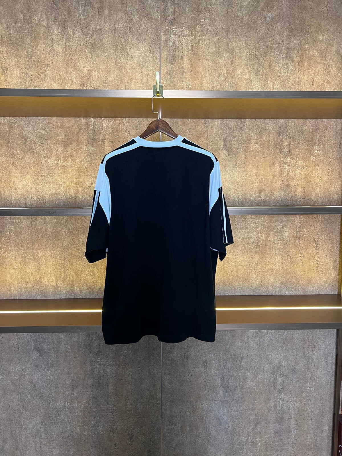 Balenciaga Spliced Double Hook Short Sleeve Top