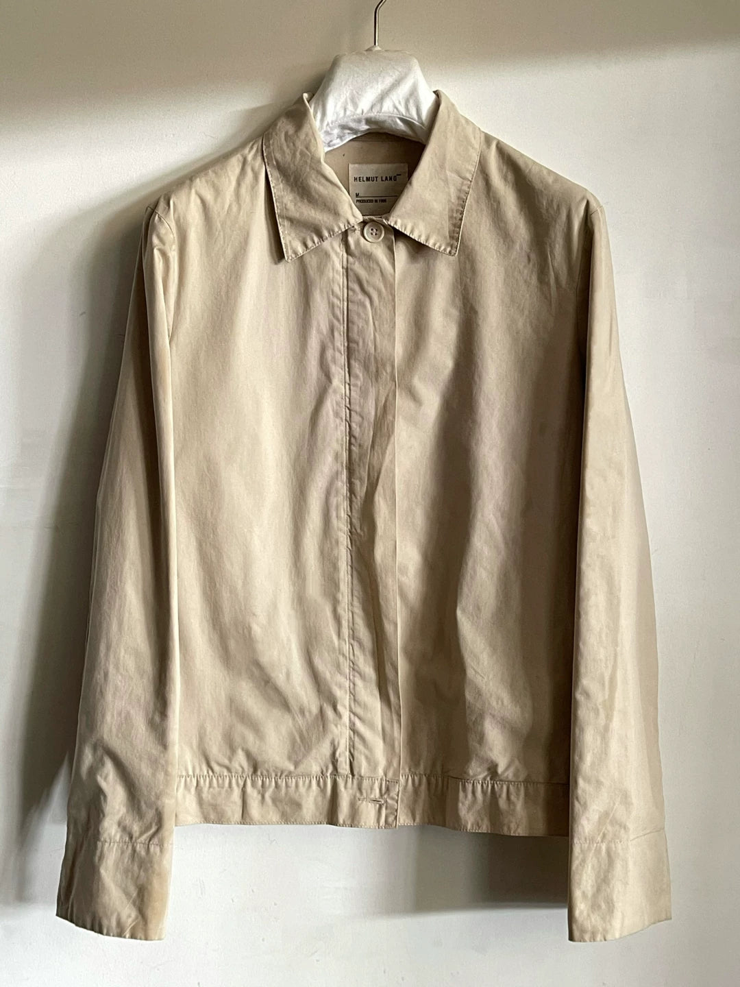Helmut Lang SS96 Runway Collared Zip-Up Cotton Jacket