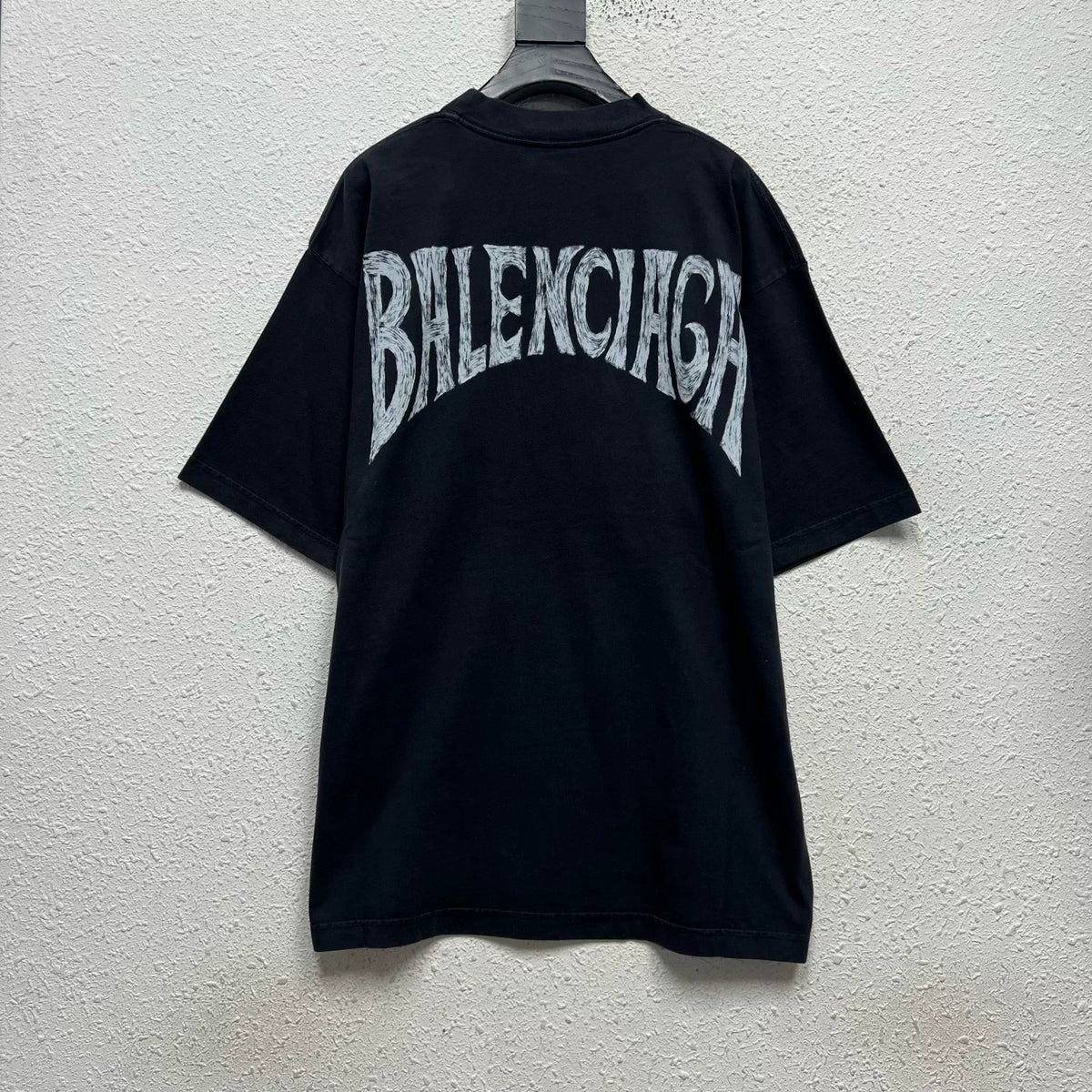 Balenciaga Hawaiian Palm Eiffel Tower Print Short Sleeve Top