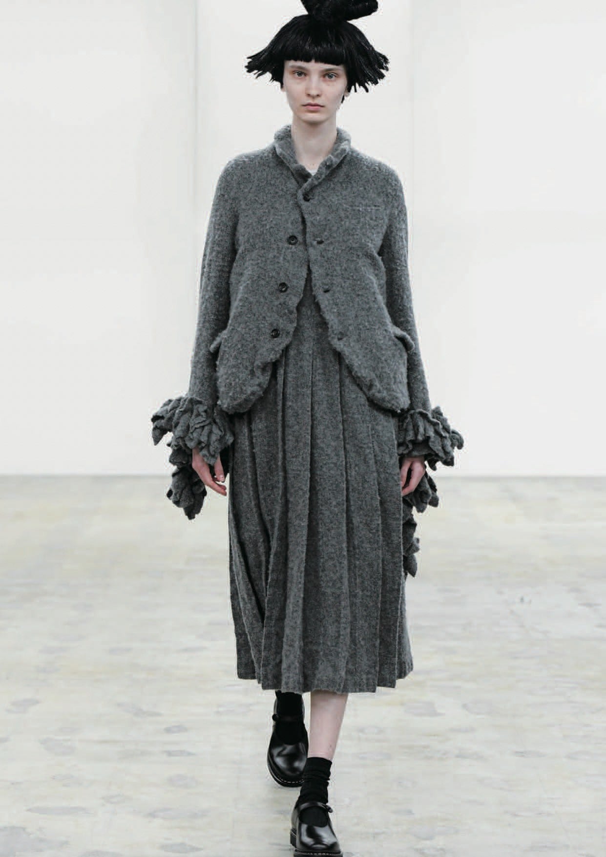 Comme Des Garcons 24AW Wool Pleated Skirt - Devines