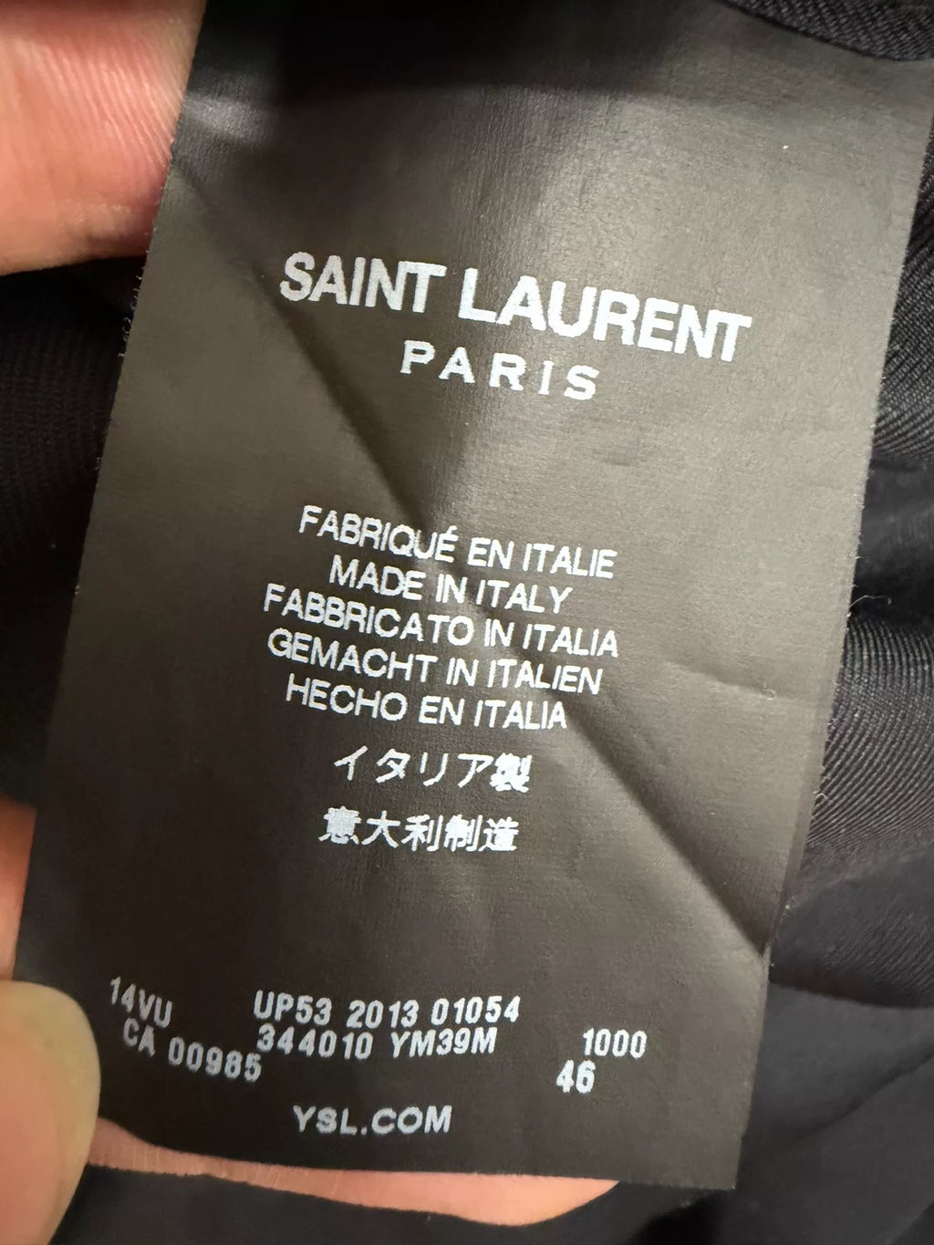 Saint Laurent SS14 Chain Back Blazer by Hedi Slimane
