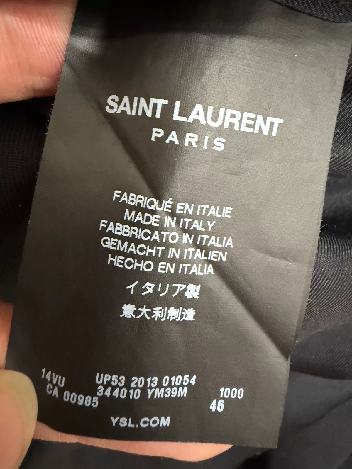 Saint Laurent SS14 Chain Back Blazer by Hedi Slimane