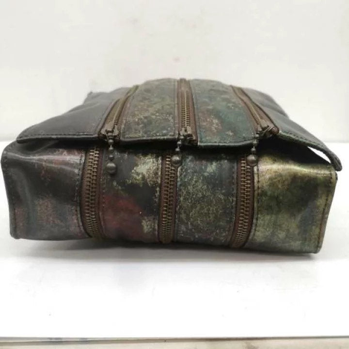 Jean Paul Gaultier Jade Beetle Zipper Deconstructed Crossbody Bag