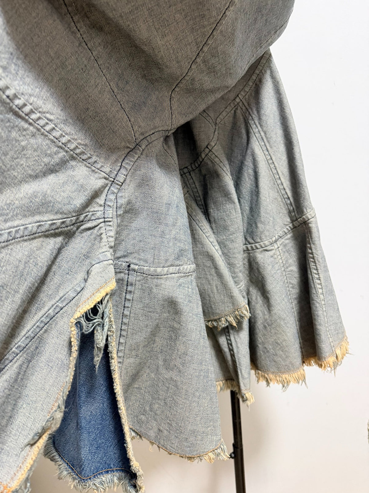 Junya Watanabe Denim Midi 2005 Skirt