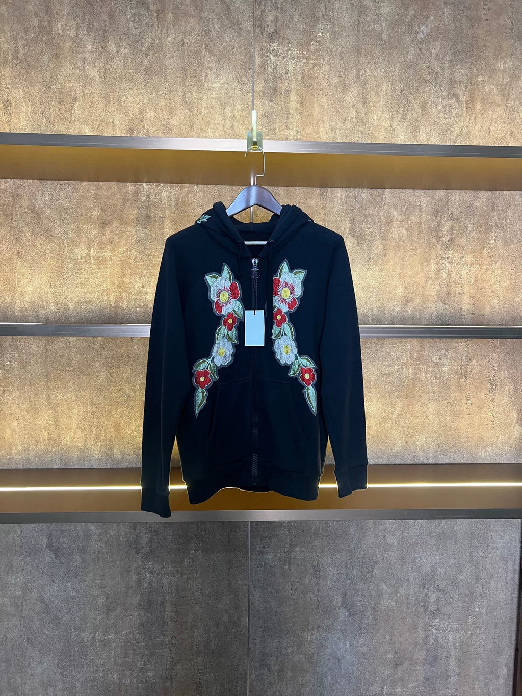 Gucci Floral Embroidery Hooded Sweater