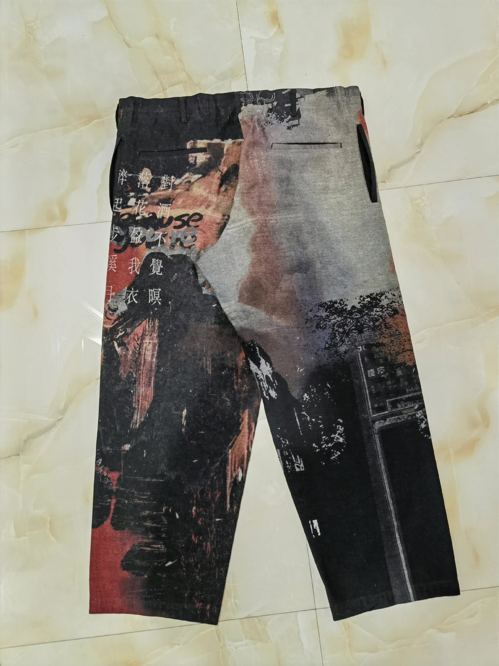 Yohji Yamamoto 20AW Li Bai Poetry Dictionary Long Pants