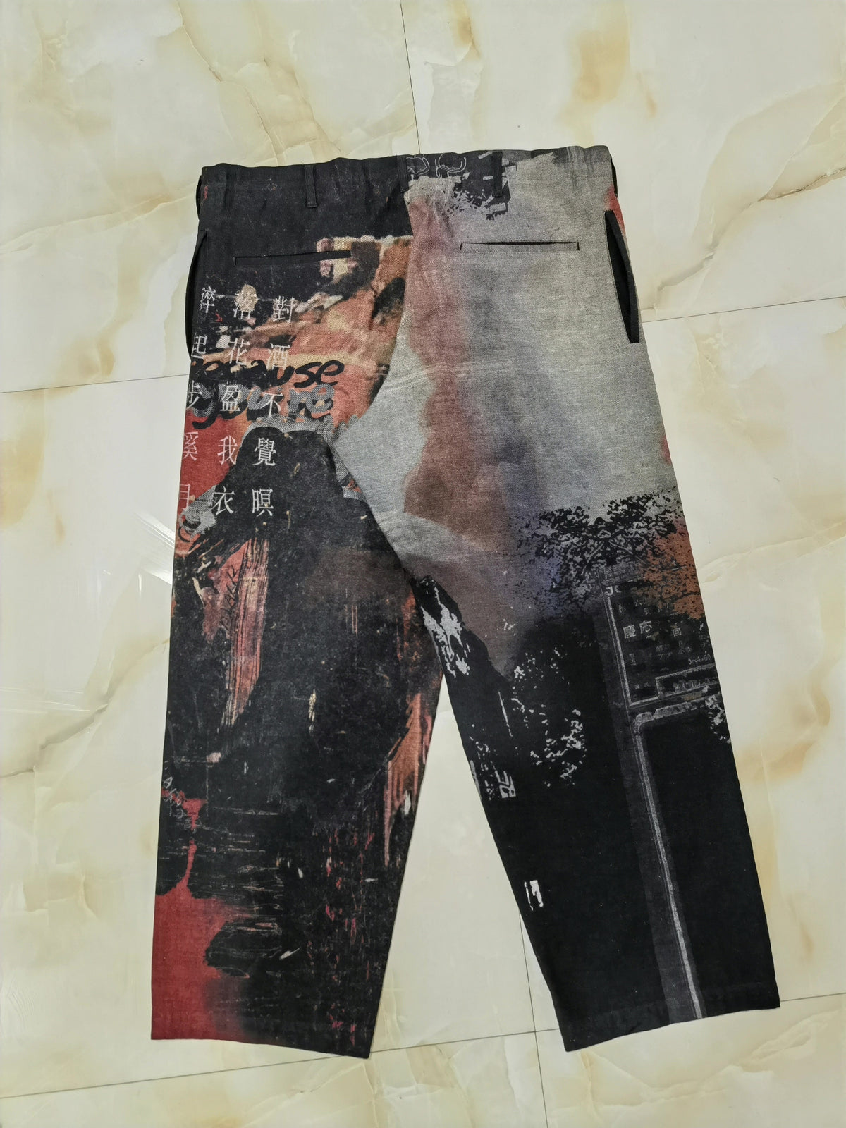 Yohji Yamamoto 20AW Li Bai Poetry Dictionary Long Pants
