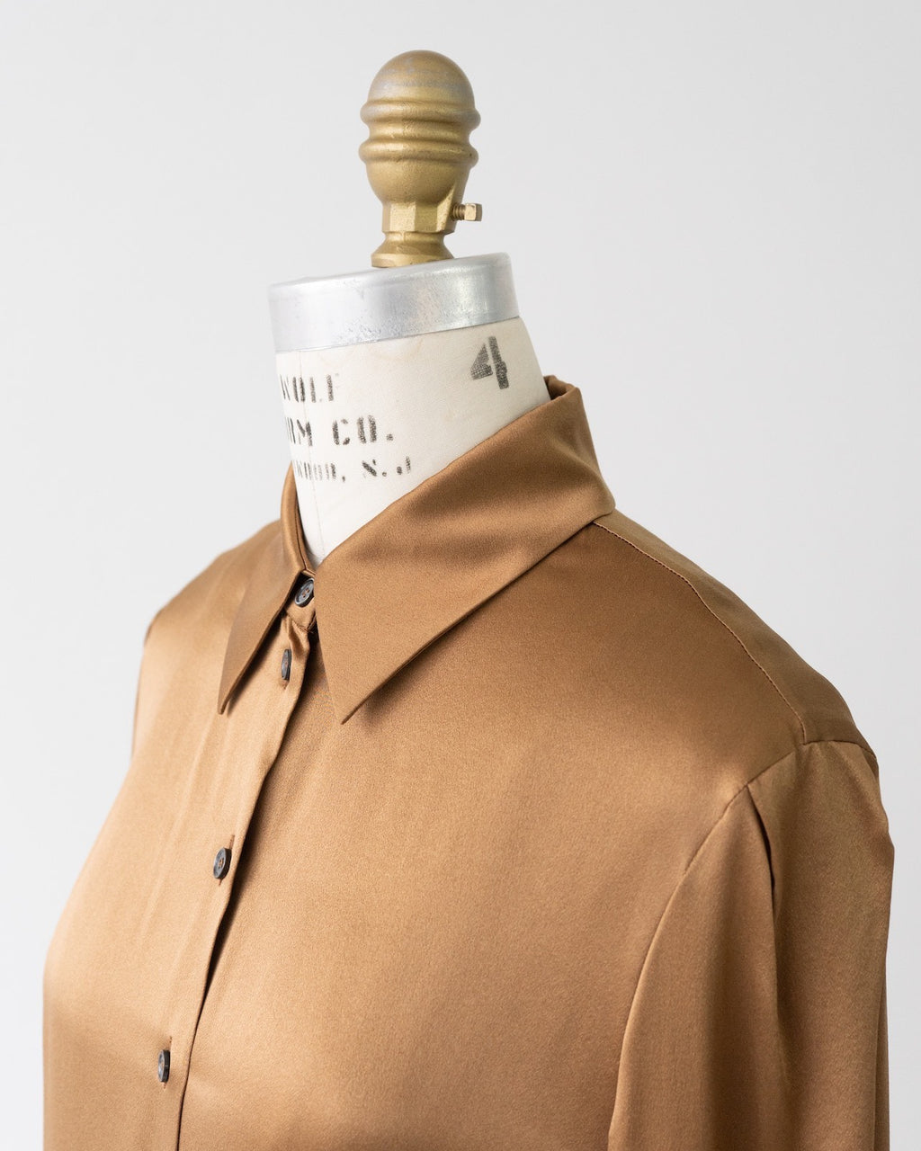 Celine 1990s Silk Long Sleeve Shirt