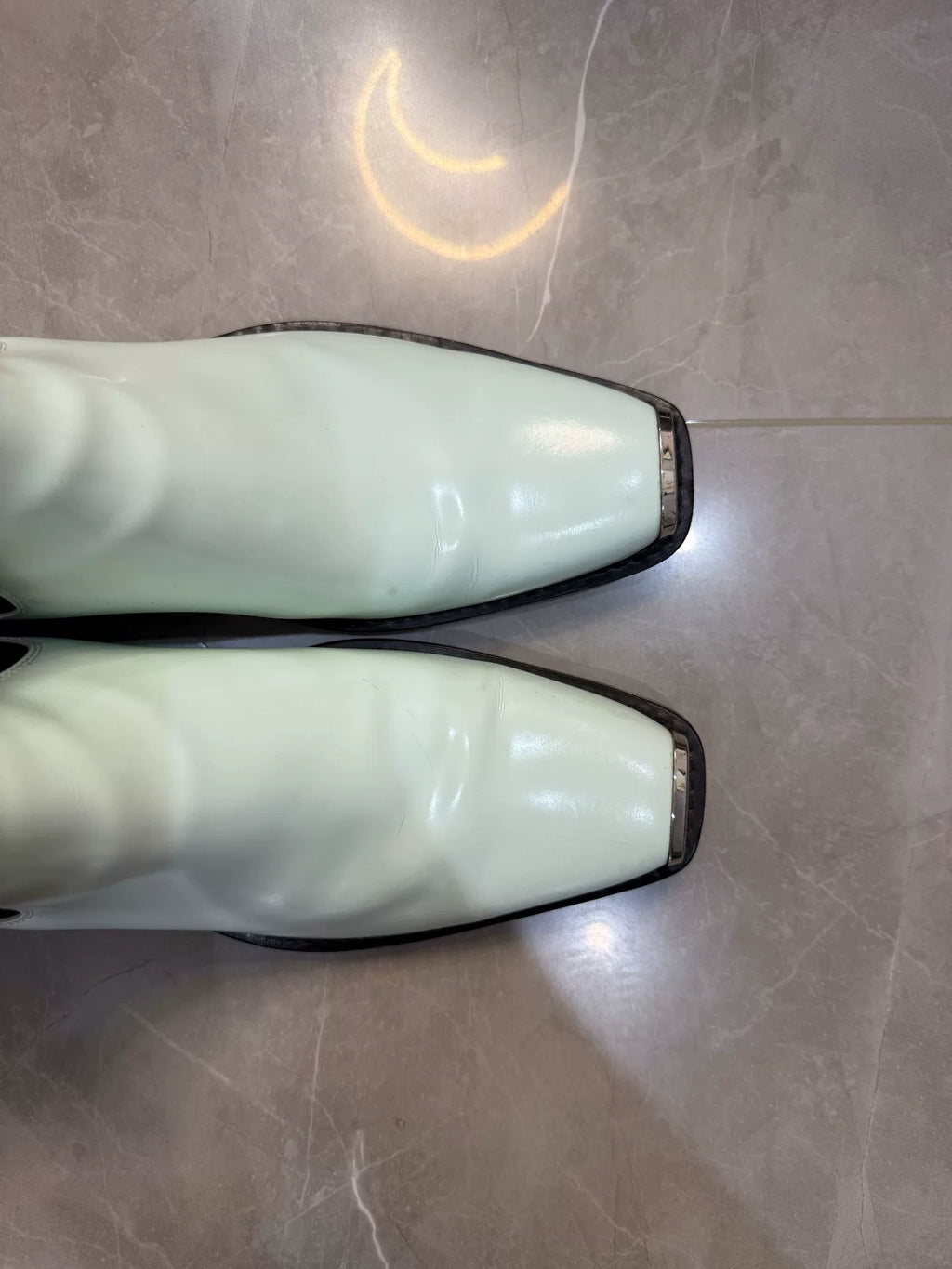 Calvin Klein SS06 Ck205w39nyc Patent Leather Chelsea Boots