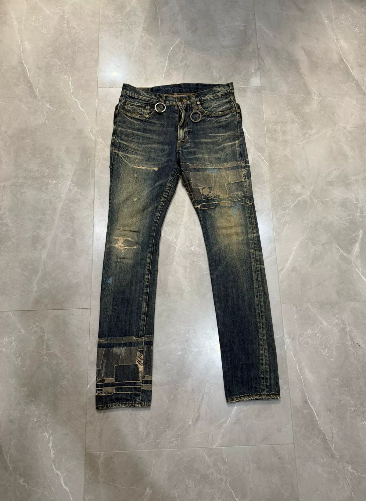 mastermind Japan SS06 Skull Patch Denim Jeans