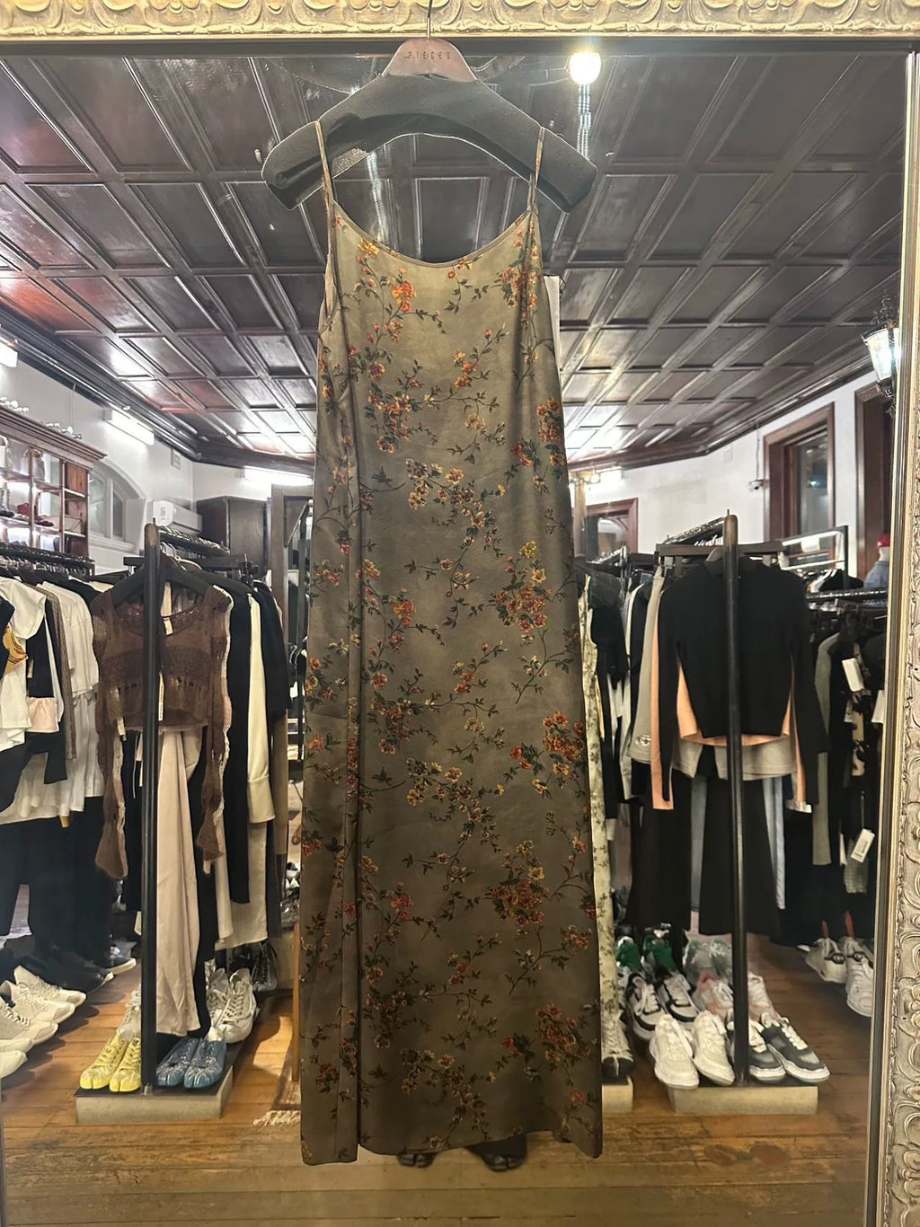 Uma Wang SS25 Pre Grey/red Anaya Dress