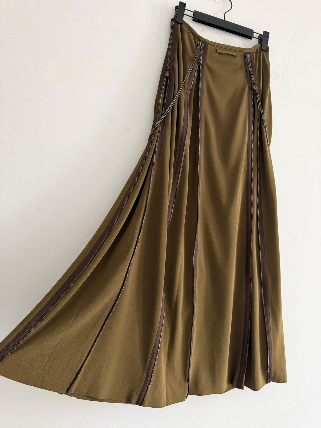 Jean Paul Gaultier Midi Green Skirt
