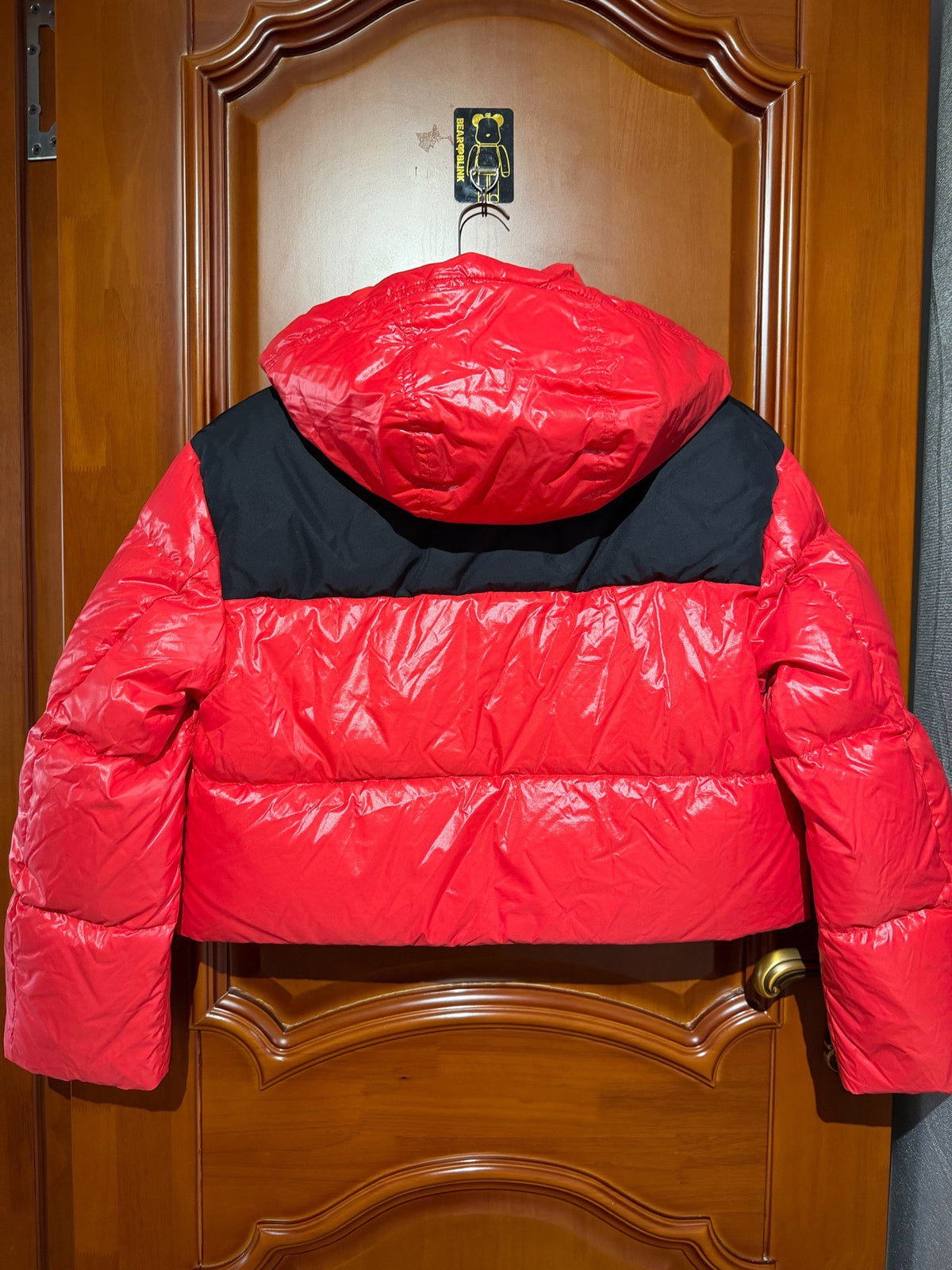 Miu Miu Red Hooded Down Jacket