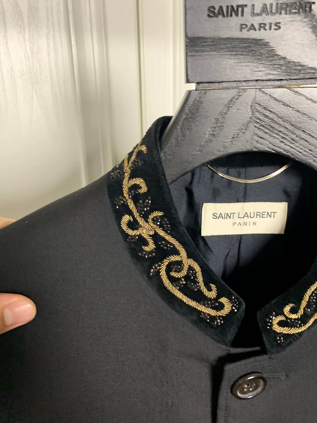 Saint Laurent 15SS Collar Embroidered Jacket