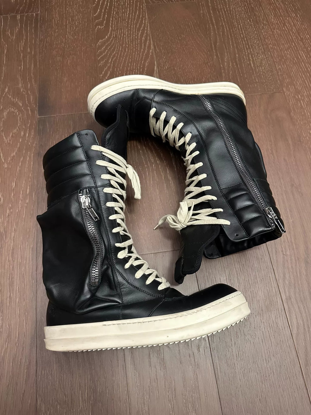 Rick Owens Cargo basket riding boots