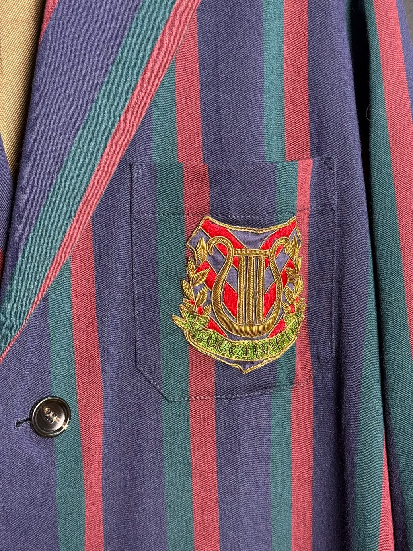 Gucci Striped Coat Wool