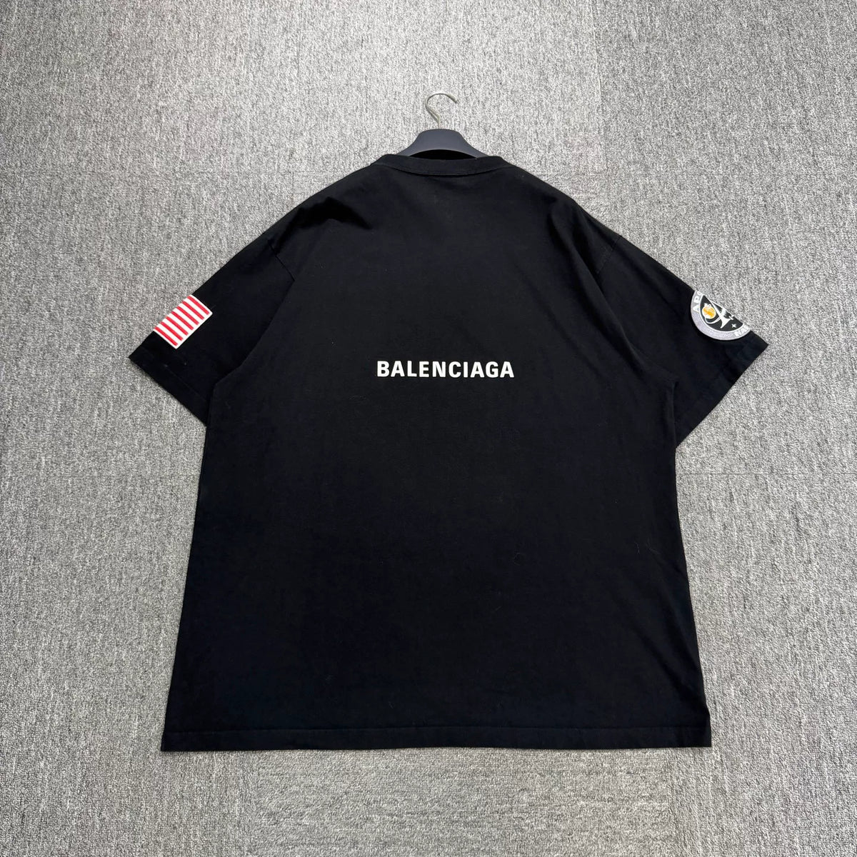 Balenciaga NASA Embroidered Short Sleeve Top