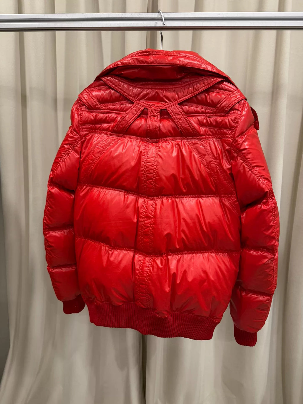Dior Homme Shiny Strap Structured Down Jacket