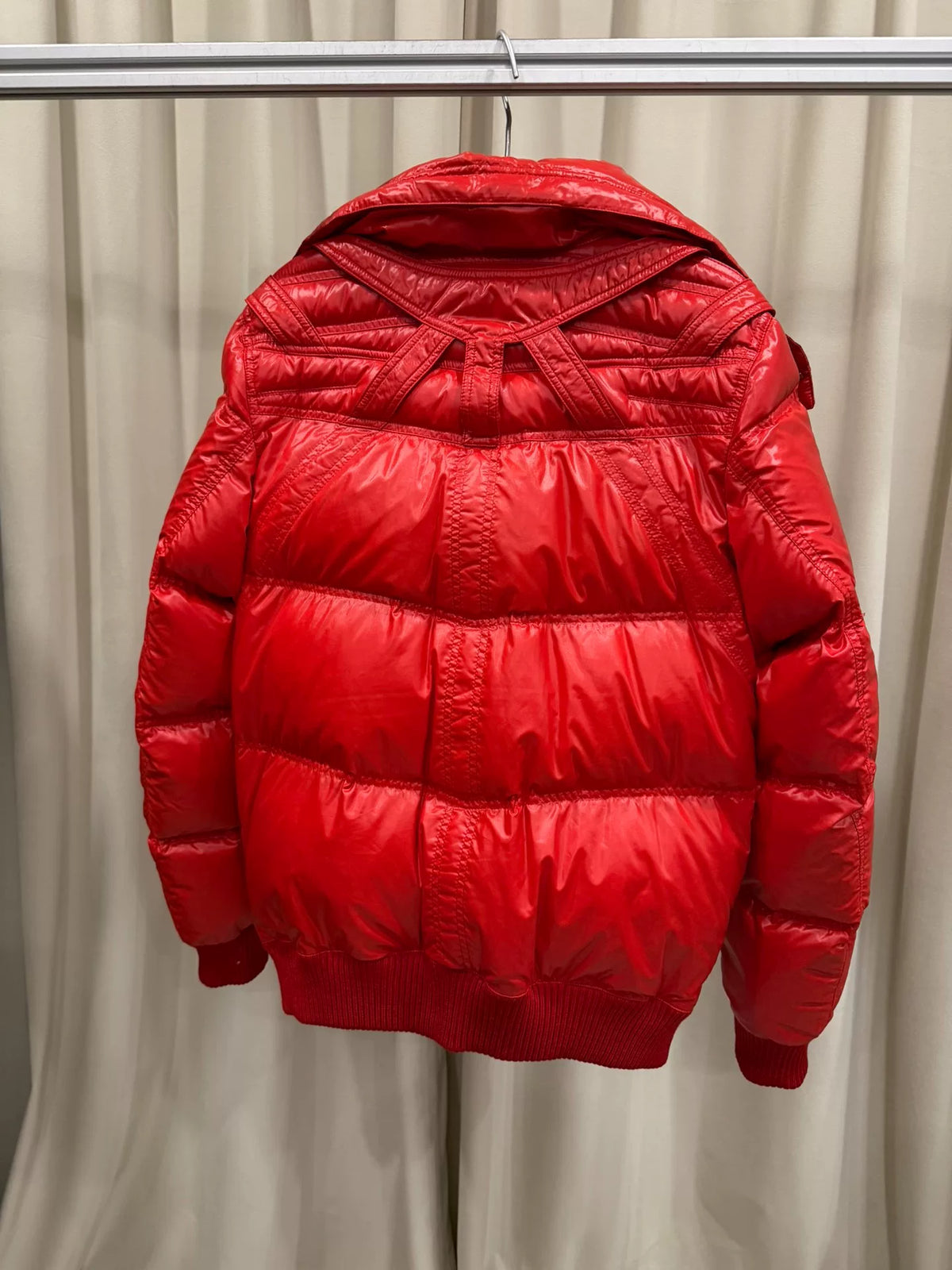 Dior Homme Shiny Strap Structured Down Jacket