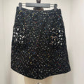 Louis Vuitton Runway Black Pocket Sequined Skirt