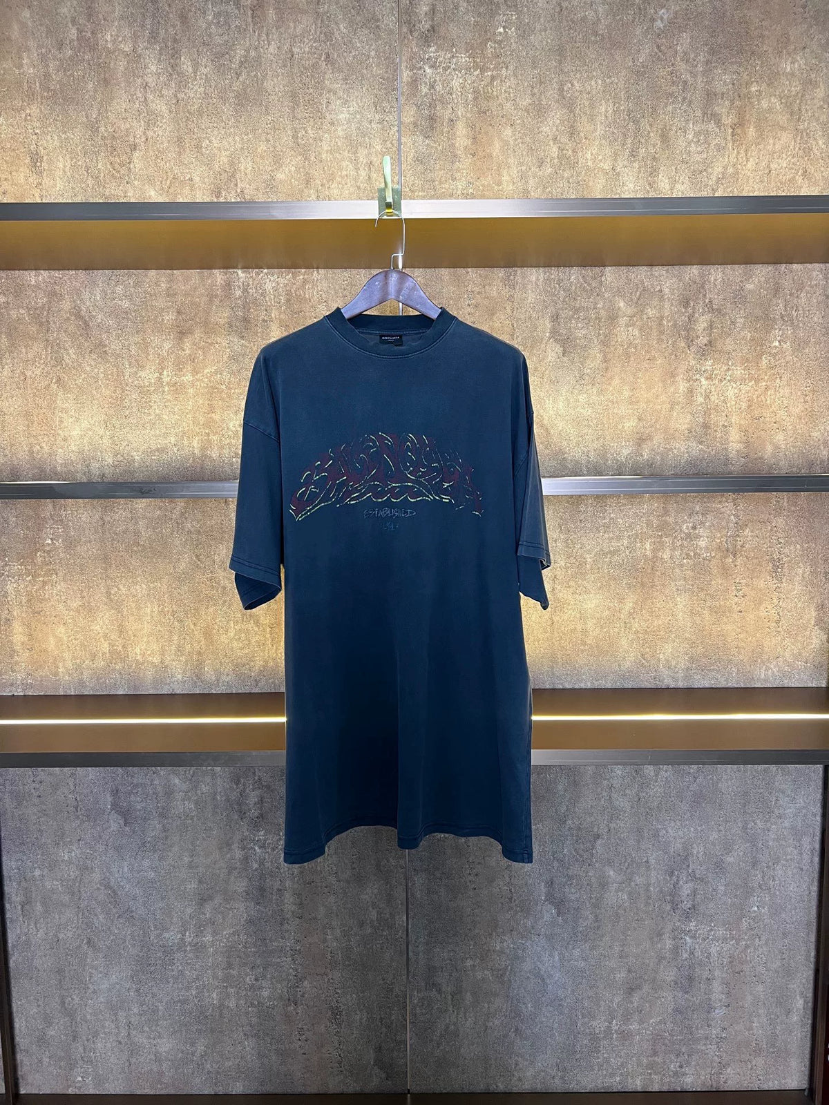 Balenciaga Flame Disaster Short Sleeve Top