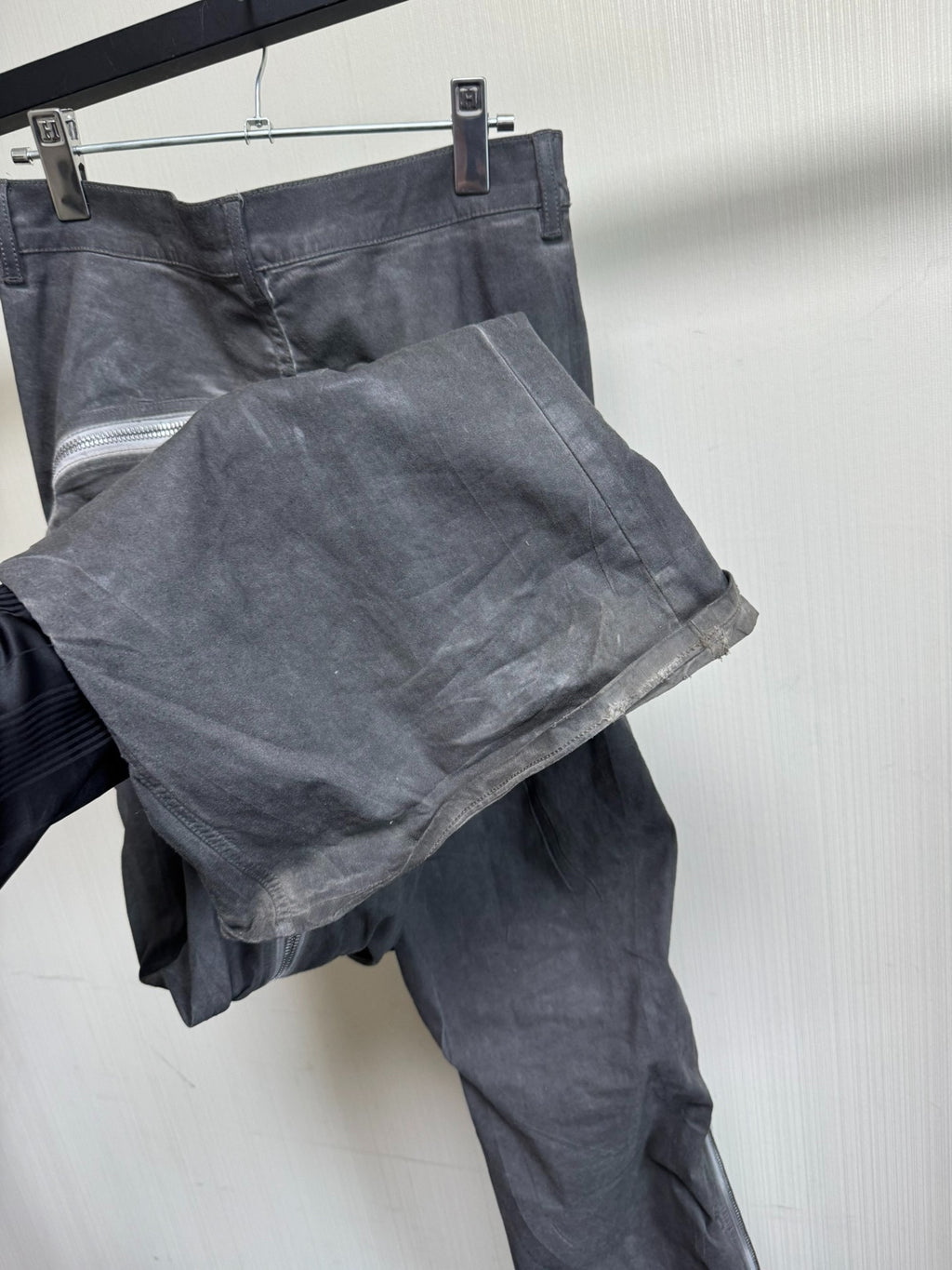 Rick Owens washed banana zipper jeans