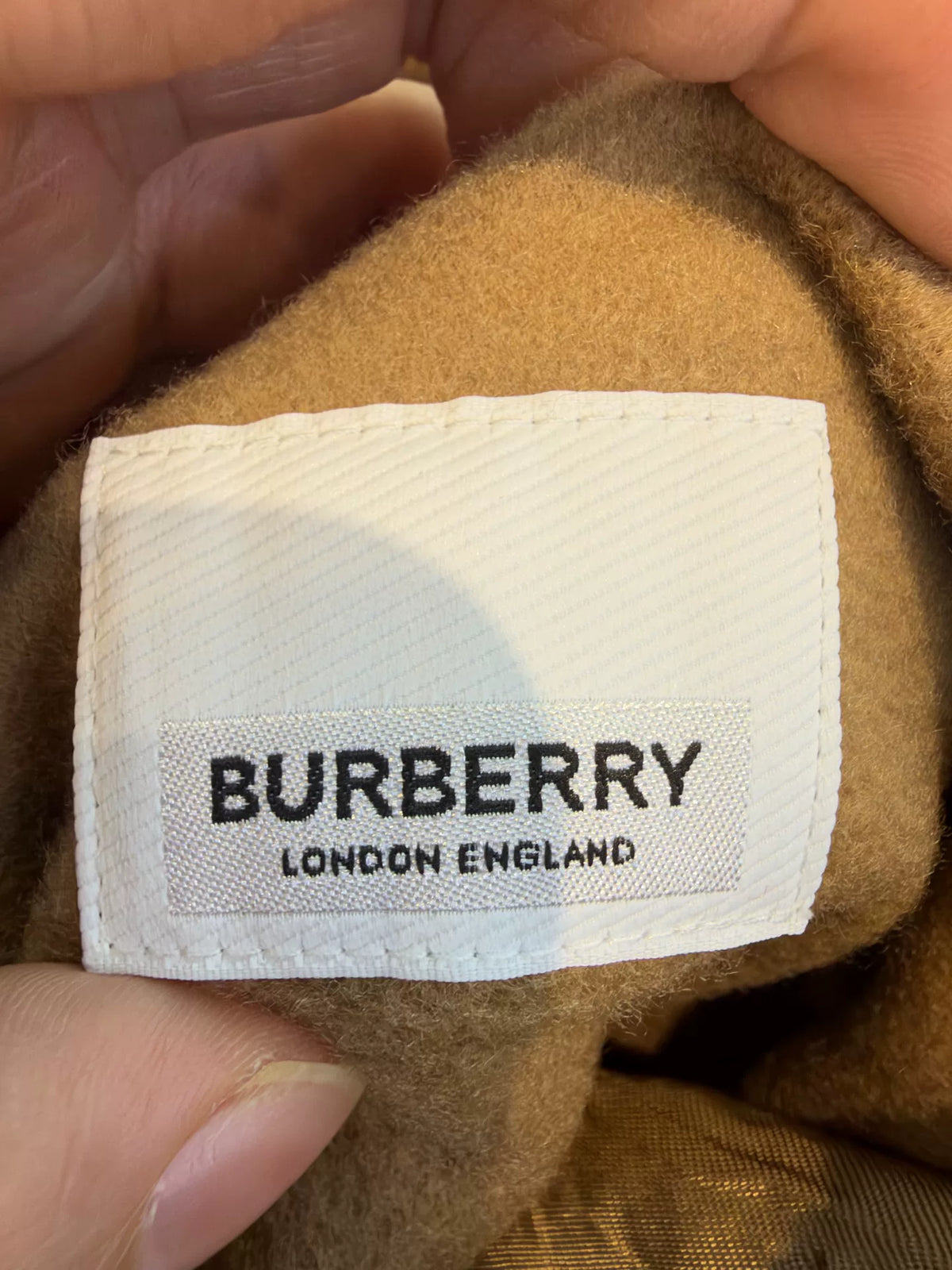 Burberry Camel Plaid Wool Cashmere Cape